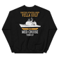 USS Vella Gulf (CG-72) 1996-97 MED Unisex Sweatshirt – back view, black