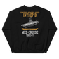 USS Intrepid (CVA-11) 1960-61 WESTPAC Unisex Sweatshirt – back view, black