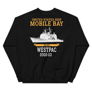 USS Mobile Bay (CG-53) 2002-03 Deployment Sweatshirt