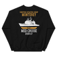 USS Monterey (CG-61) 2006-07 Unisex Sweatshirt – back view, black