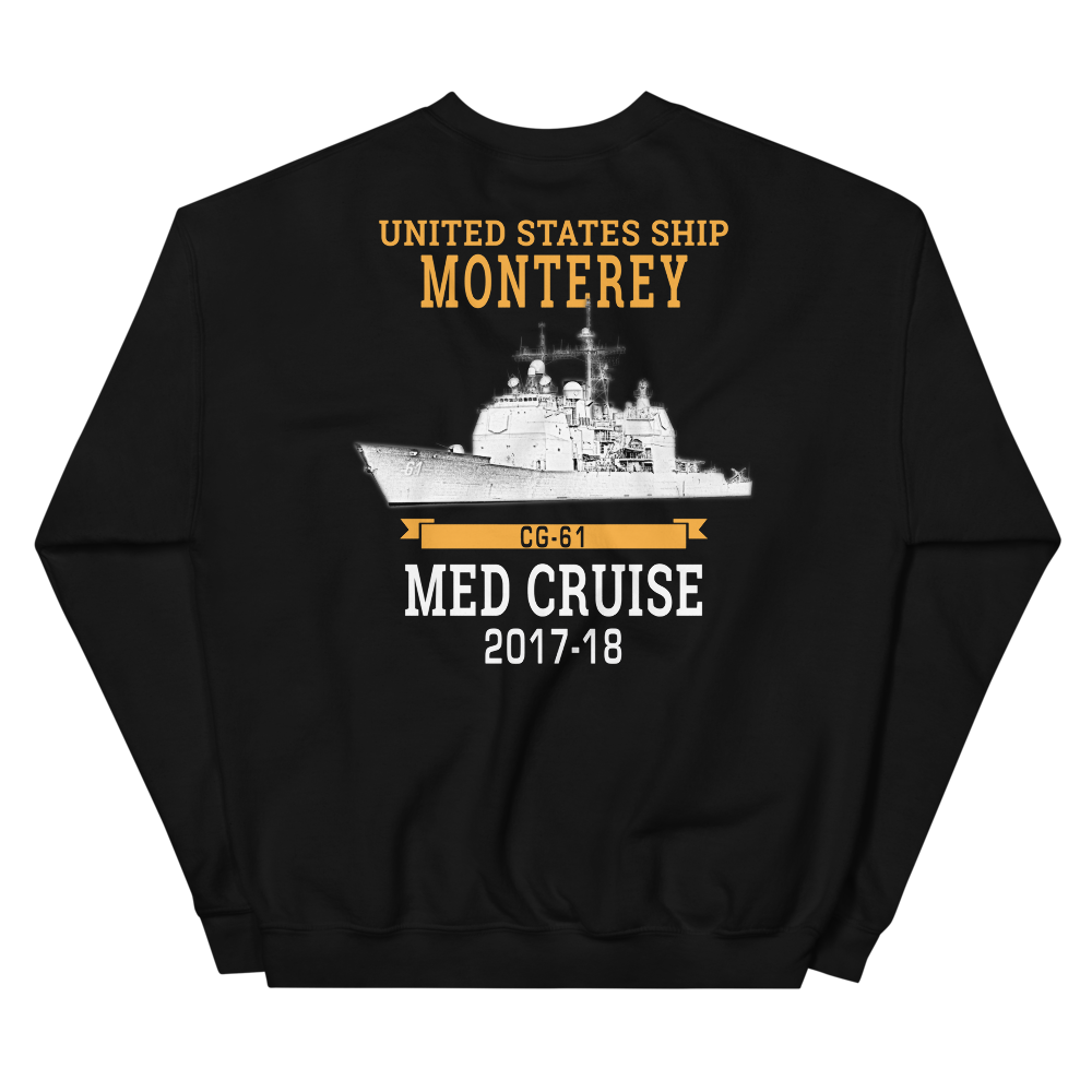 USS Monterey (CG-61) 2017-18 Unisex Sweatshirt