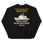USS Monterey (CG-61) 1995-96 Unisex Sweatshirt – back view, black