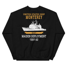 Load image into Gallery viewer, USS Monterey (CG-61) 1999-00 Unisex Sweatshirt