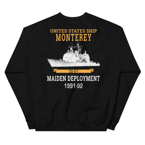 USS Monterey (CG-61) 1999-00 Unisex Sweatshirt