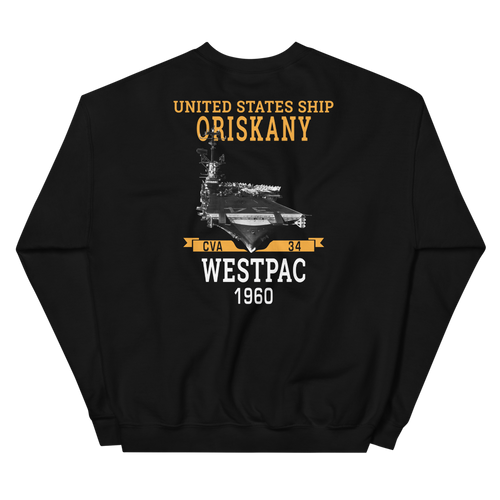 USS Oriskany (CVA-34) 1960 WESTPAC Unisex Sweatshirt