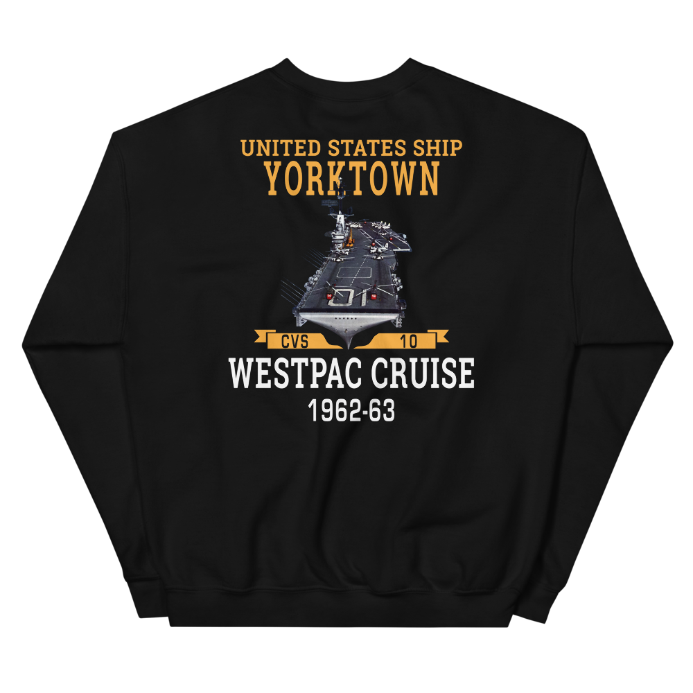 USS Yorktown (CVS-10) 1962-63 WESTPAC Unisex Sweatshirt