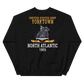 USS Yorktown (CVS-10) 1969 NORTH ATLANTIC Unisex Sweatshirt – back view, black