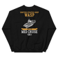 USS Wasp (CVS-18) 1961 MED Unisex Sweatshirt – back view, black