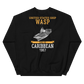 USS Wasp (CVS-18) 1967 CARIBBEAN Unisex Sweatshirt – back view, black