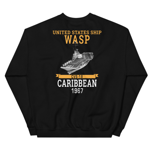 USS Wasp (CVS-18) 1967 CARIBBEAN Unisex Sweatshirt