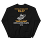 USS Wasp (CVS-18) 1970 N. & EASTERN ATLANTIC Unisex Sweatshirt – back view, black