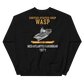 USS Wasp (CVS-18) 1971 MED/ATLANTIC/CARIBBEAN Unisex Sweatshirt – back view, black
