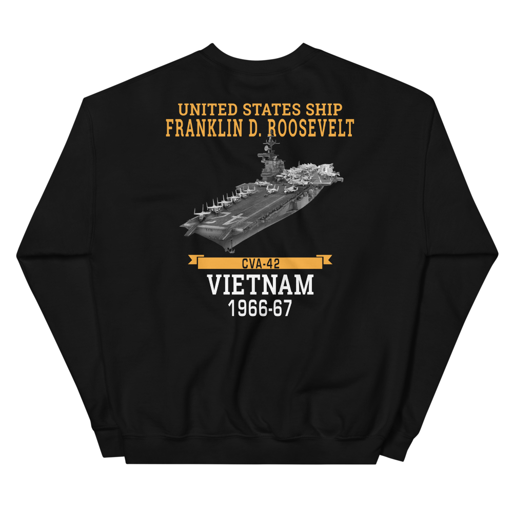 USS Franklin D. Roosevelt (CVA-42) 1966-67 VIETNAM Sweatshirt