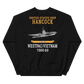 USS Hancock (CVA-19) 1969-70 WESTPAC/VIETNAM Unisex Sweatshirt – back view, black