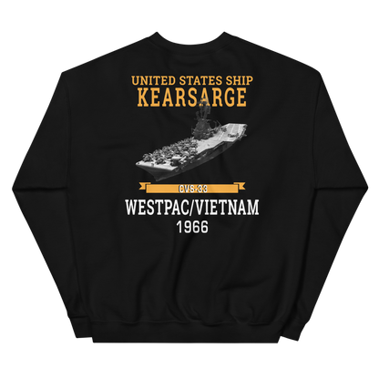 USS Kearsarge (CVS-33) 1966 WESTPAC/VIETNAM Sweatshirt – back view, black