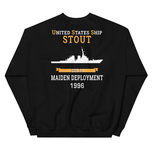 USS Stout (DDG-55) 1996 MAIDEN DEPLOYMENT Unisex Sweatshirt