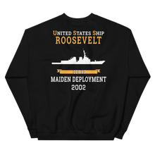Load image into Gallery viewer, USS Roosevelt (DDG-80) 2002 MAIDEN DEPLOYMENT Unisex Sweatshirt