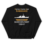 USS Ramage (DDG-61) 1996-97 MAIDEN DEPLOYMENT Unisex Sweatshirt – back view, black