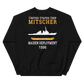 USS Mitscher (DDG-57) 1996 MAIDEN DEPLOYMENT Unisex Sweatshirt – back view, black