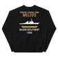 USS Milius (DDG-69) 1998 MAIDEN DEPLOYMENT Unisex Sweatshirt – back view, black