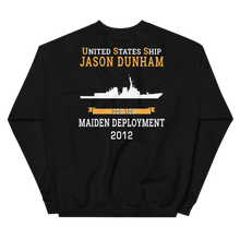 Load image into Gallery viewer, USS Jason Dunham (DDG-109) 2012 MAIDEN DEPLOYMENT Unisex Sweatshirt