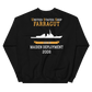 USS Farragut (DDG-99) 2008 MAIDEN DEPLOYMENT Unisex Sweatshirt – back view, black