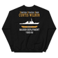 USS Curtis Wilbur (DDG-54) 1995-96 MAIDEN DEPLOYMENT Unisex Sweatshirt – back view, black
