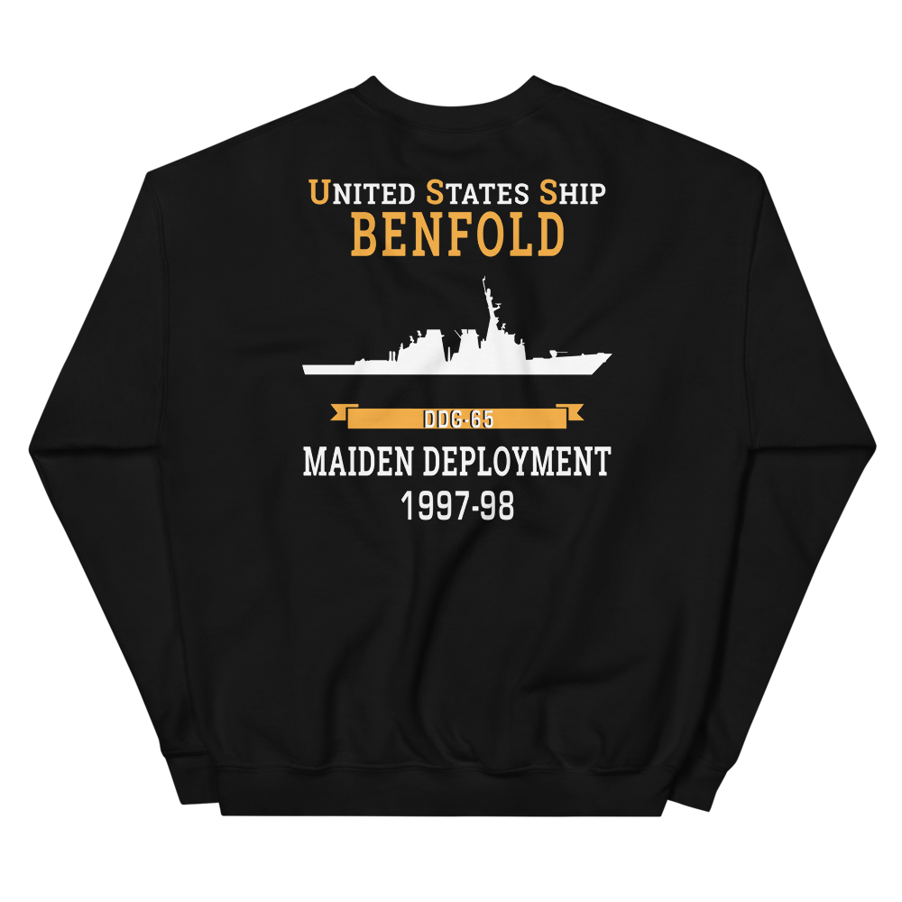 USS Benfold (DDG-65) 1997-98 MAIDEN DEPLOYMENT Unisex Sweatshirt