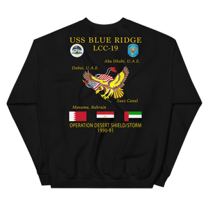 USS Blue Ridge (LCC-19) 1990-91 ODS/S Cruise Sweatshirt