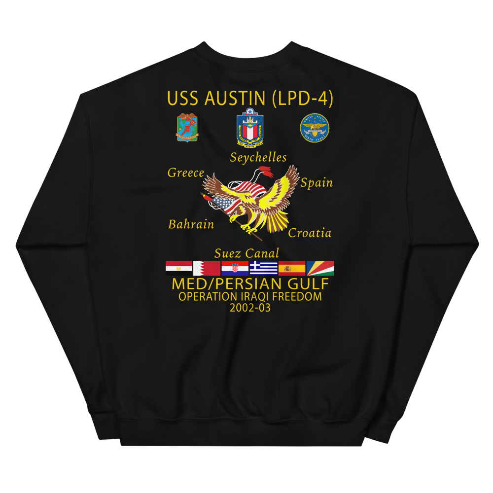 USS Austin (LPD-4) 2002-03 Cruise Sweatshirt