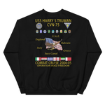 USS Harry S. Truman (CVN-75) 2004-05 Cruise Sweatshirt – back view, black