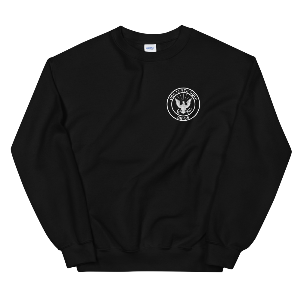USS Leyte Gulf (CG-55) 1999 Deployment Sweatshirt – front view, black
