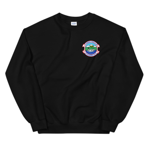 USS Kearsarge (CVS-33) Ship's Crest Sweatshirt – front view, black