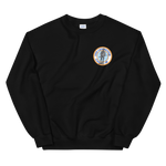 USS Lexington (CVS-16) Ship's Crest Sweatshirt – front view, black