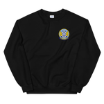 USS Yorktown (CVS-10) Ship's Crest Sweatshirt – front view, black