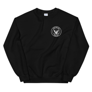 USS Milius (DDG-69) 1998 MAIDEN DEPLOYMENT Unisex Sweatshirt – front view, black