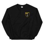 VFA-27 Royal Maces Squadron Crest Unisex Sweatshirt – front view, black