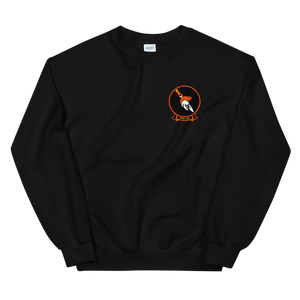 VFA-147 Argonauts Squadron Crest Unisex Sweatshirt – front view, black