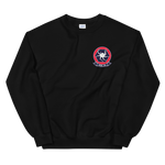 HSC-28 Dragon Whales Squadron Crest Unisex Sweatshirt – front view, black