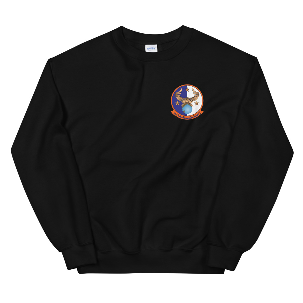 HSC-3 Merlins Squadron Crest Unisex Sweatshirt – front view, black