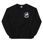 HSC-26 Chargers Squadron Crest Unisex Sweatshirt – front view, black