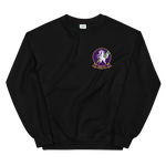 HSC-14 Chargers Squadron Crest Unisex Sweatshirt – front view, black