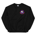 VP-11 Proud Pegasus Squadron Crest Sweatshirt – front view, black