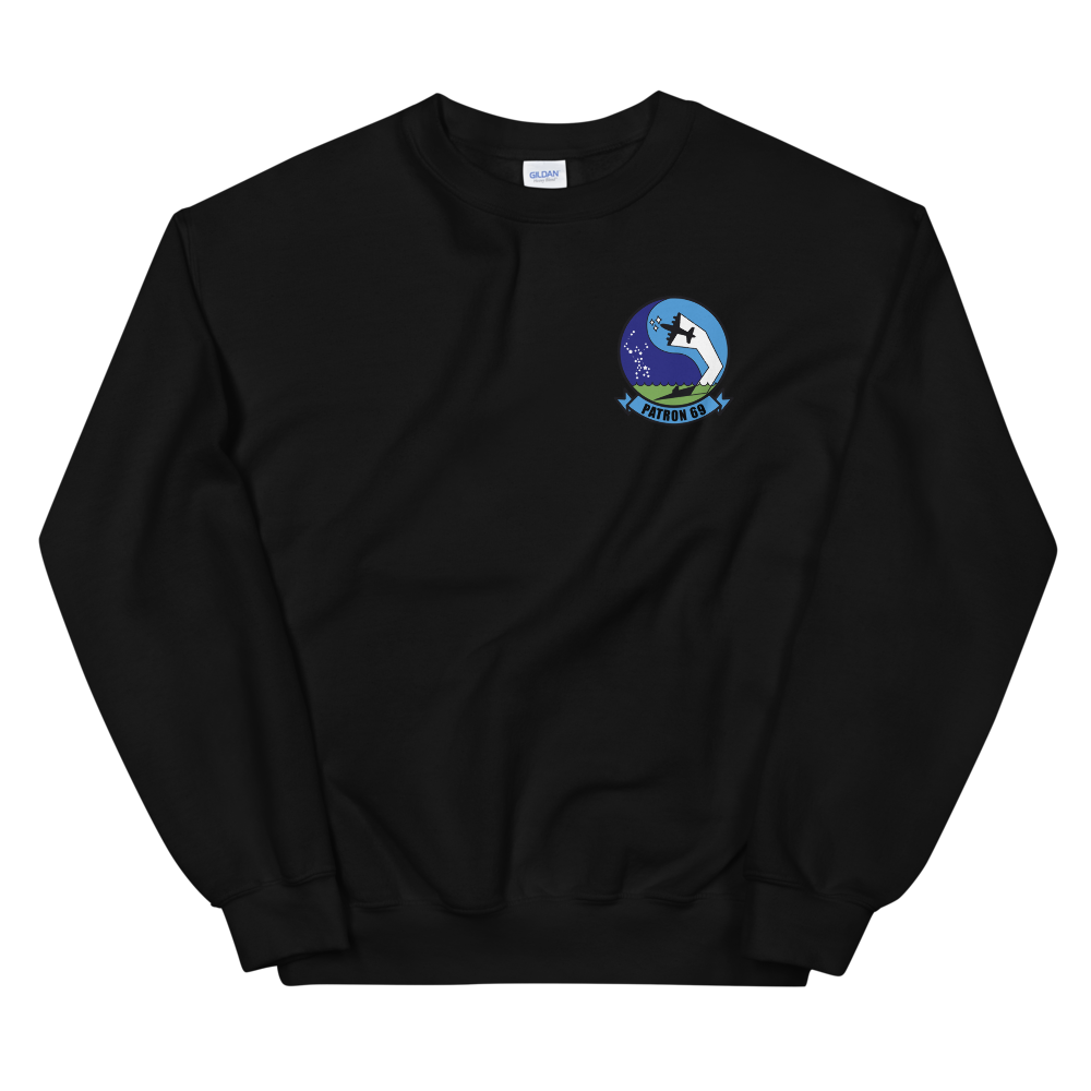 VP-69 Totems Squadron Crest Sweatshirt – front view, black