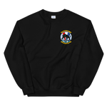 VP-91 Blackcats Squadron Crest Sweatshirt – front view, black