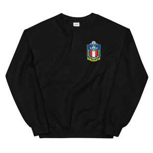 USS Austin (LPD-4) Ship's Crest Sweatshirt – front view, black