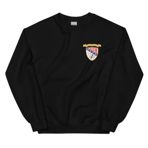 USS Chicago (CG-11) Ship's Crest Sweatshirt - Gold – front view, black