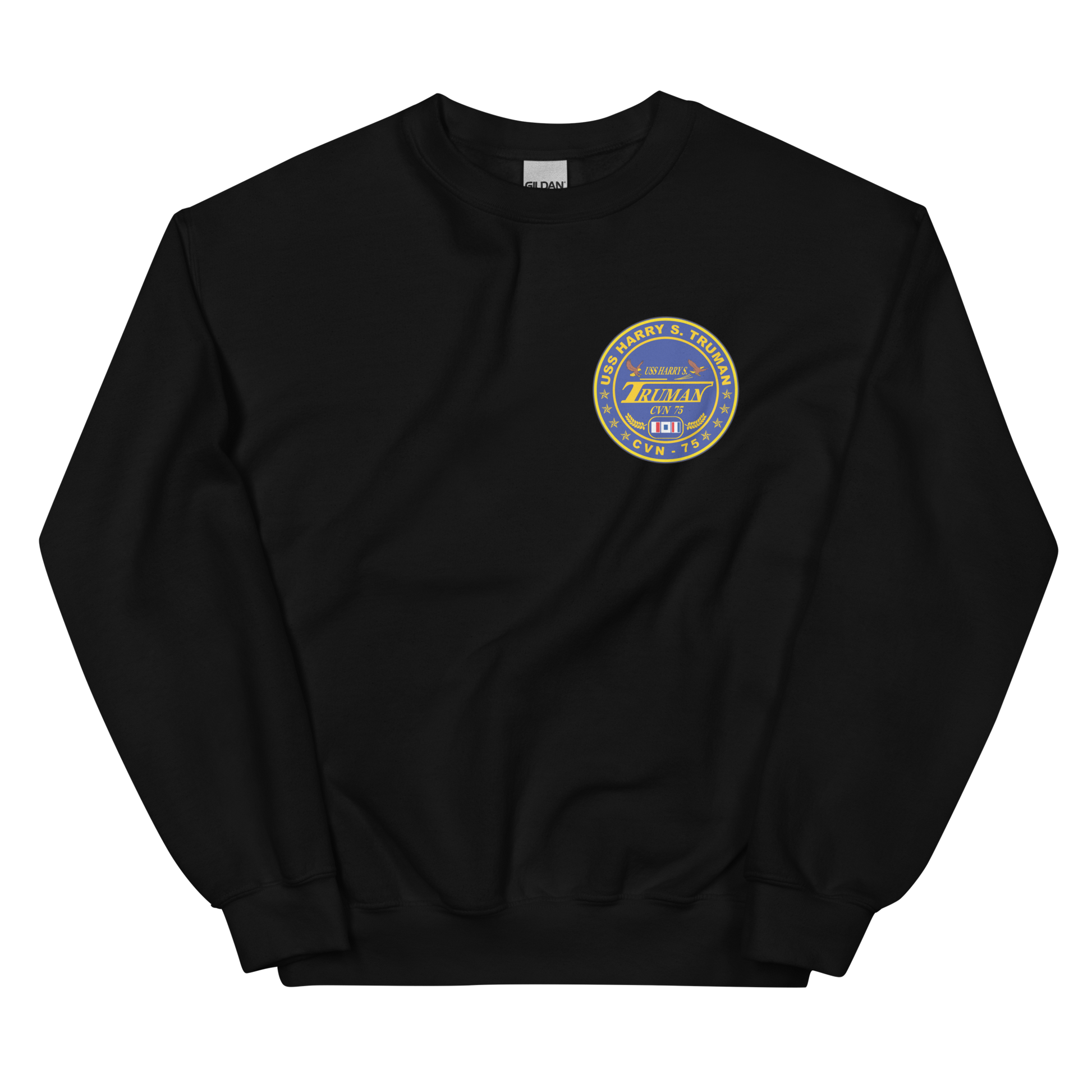 USS Harry S. Truman (CVN-75) 2004-05 Cruise Sweatshirt – front view, black