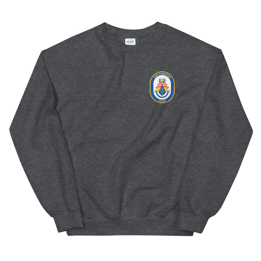 USS Cowpens (CG-63) Ship's Crest Sweatshirt – heather