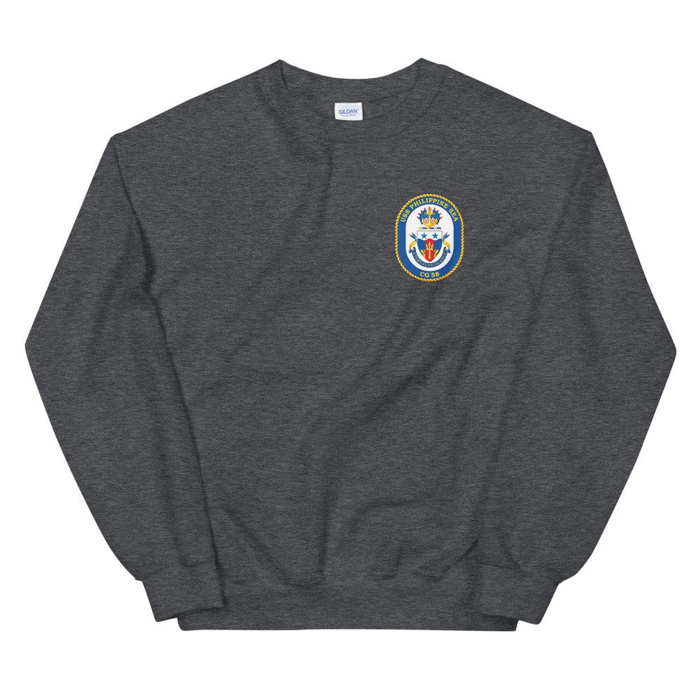 USS Philippine Sea (CG-58) Ship's Crest Sweatshirt – heather